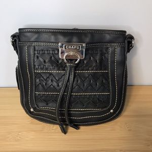 CHAPS Boho Western Country Woven Synthetic Leather Purse Crossbody